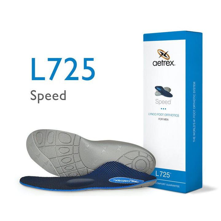 L725 Plantillas Speed Running para hombre - pies planos con soporte metatarsal