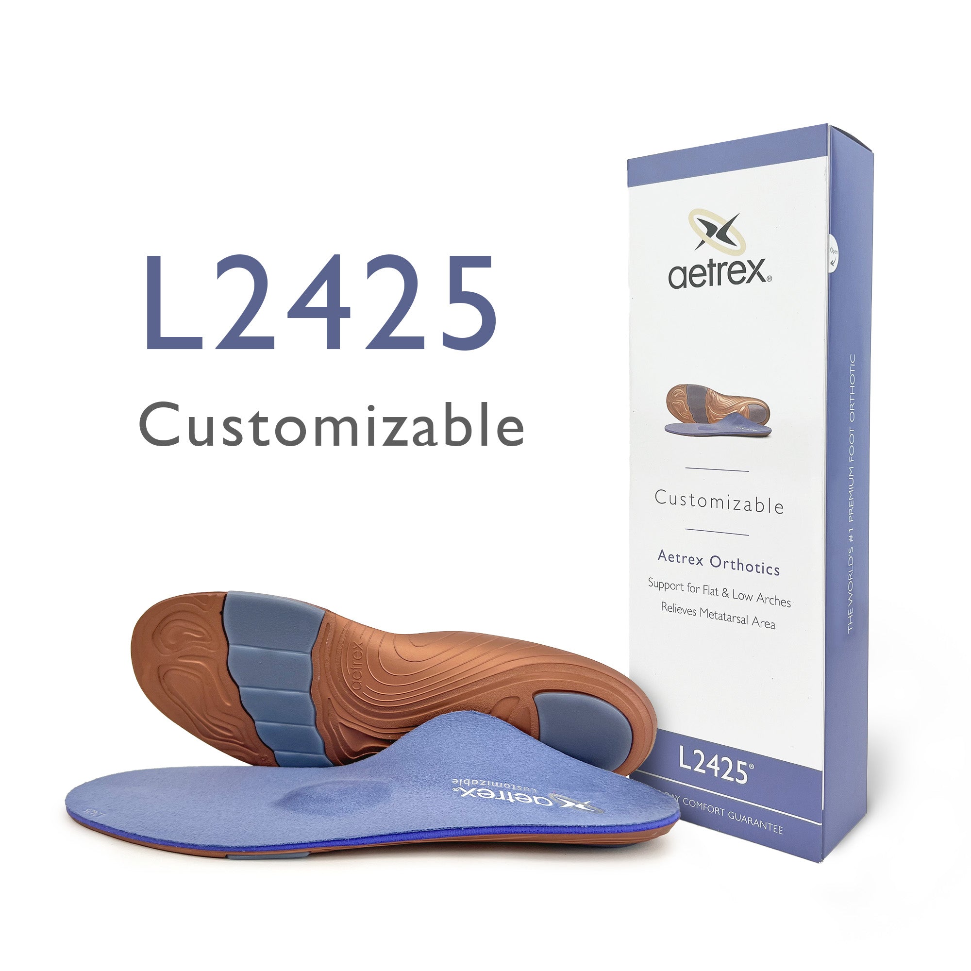 L2425 Plantilla personalizada para hombre con soporte metatarsal ...
