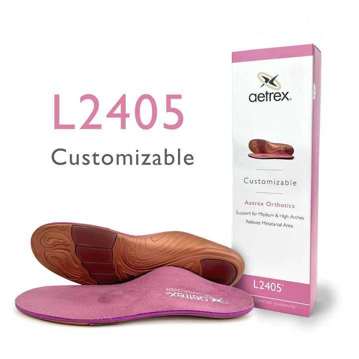L2405 Plantilla personalizables para mujer con soporte metatarsal